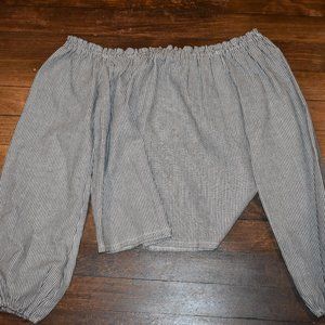 Brandy Melville Striped Off the Shoulder Top